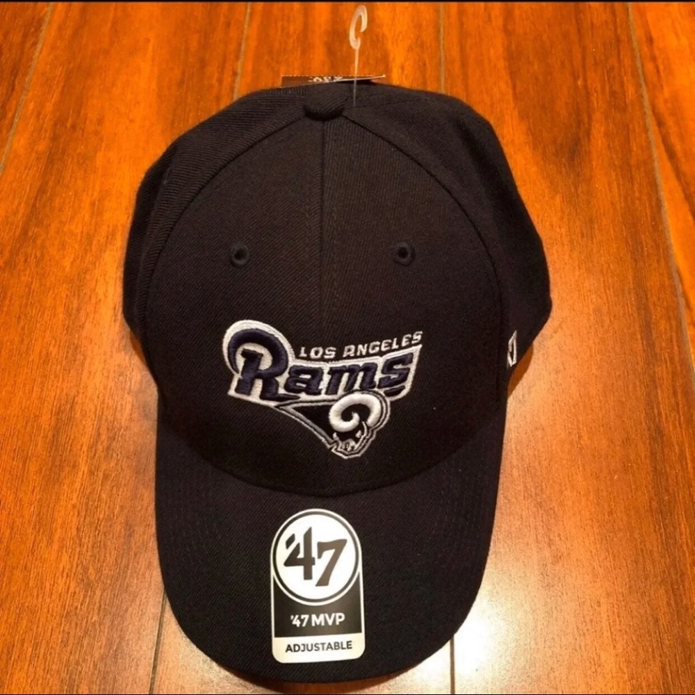 LA Rams Black Baseball Cap Hat '47 MVP